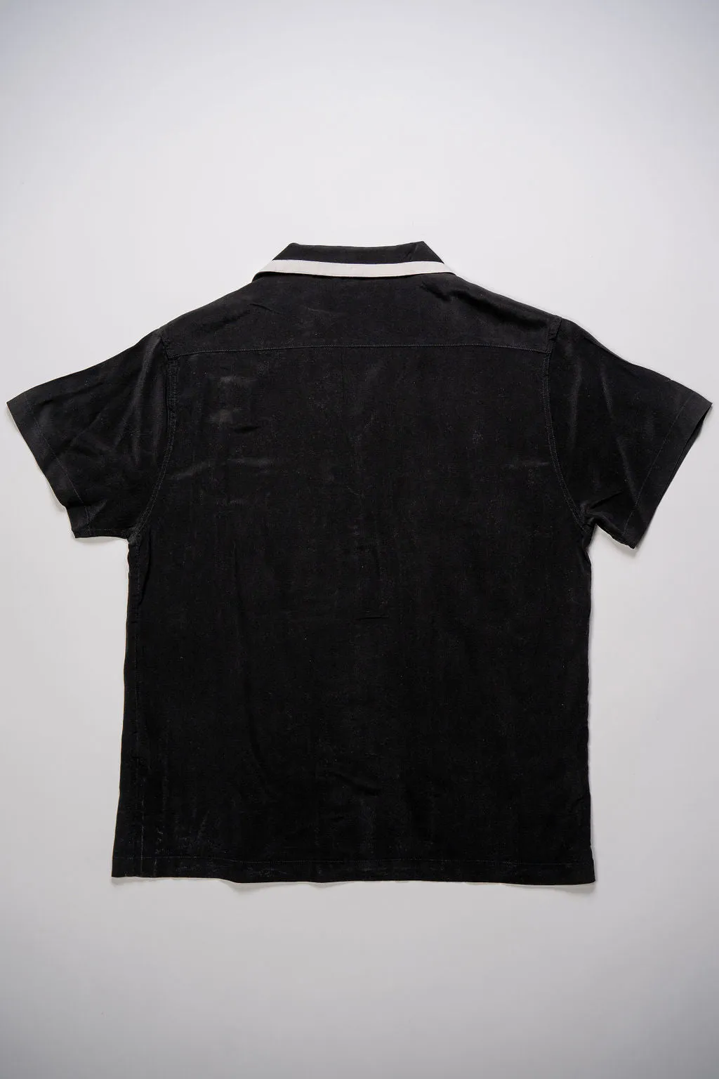 3sixteen Bowling Shirt - Black Silk