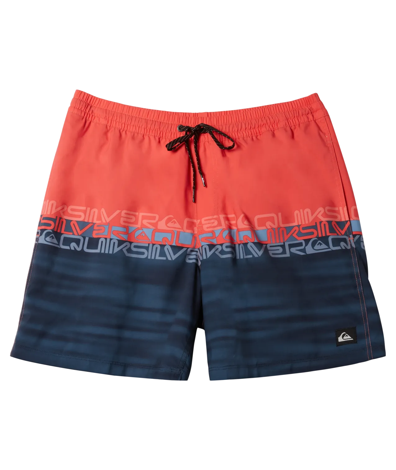 Boys Everyday Wordblock Volley Shorts in Cayenne