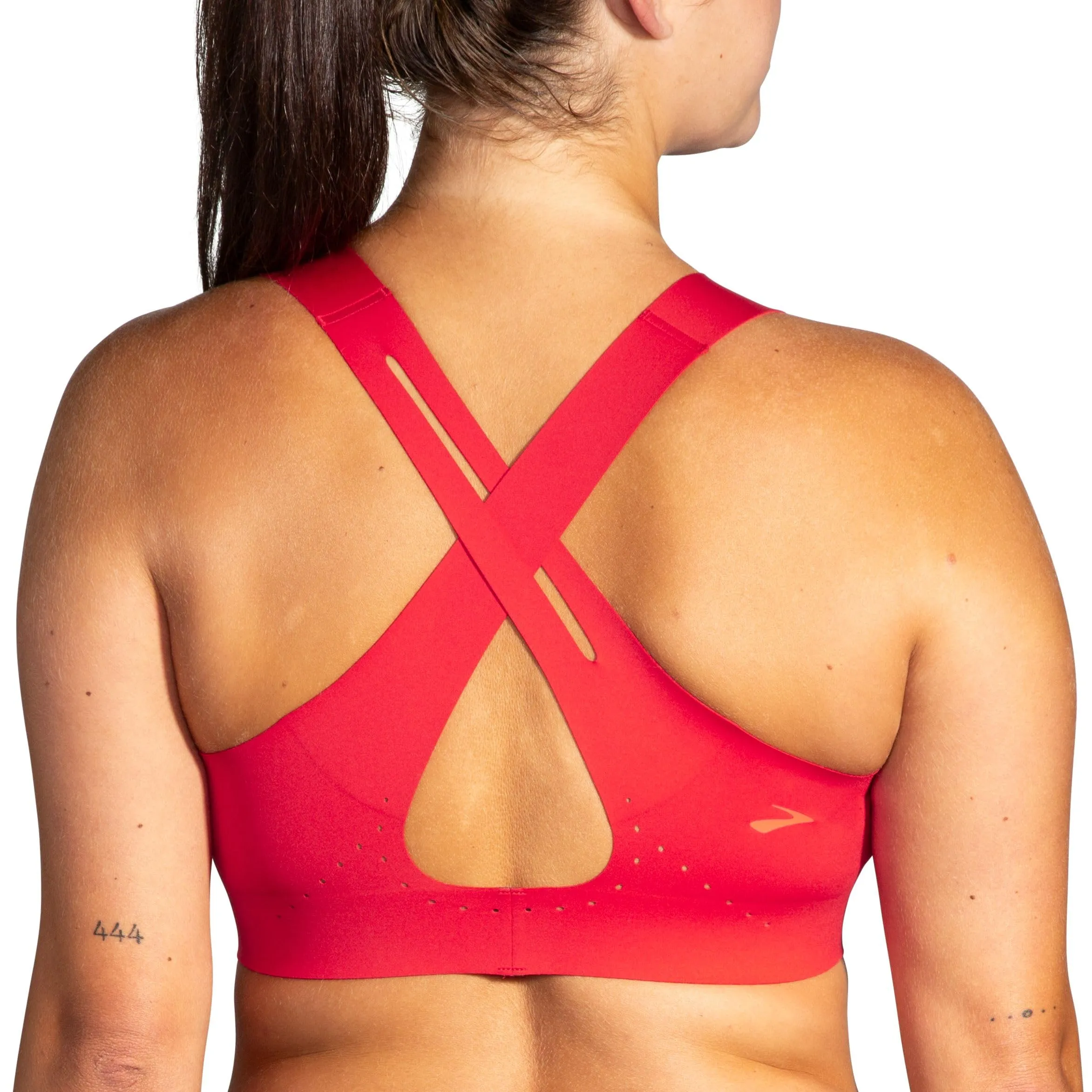 Brooks Women's Crossback 2.0 Sports Bra for Running, Workouts & Sports - Salsa - 40CD