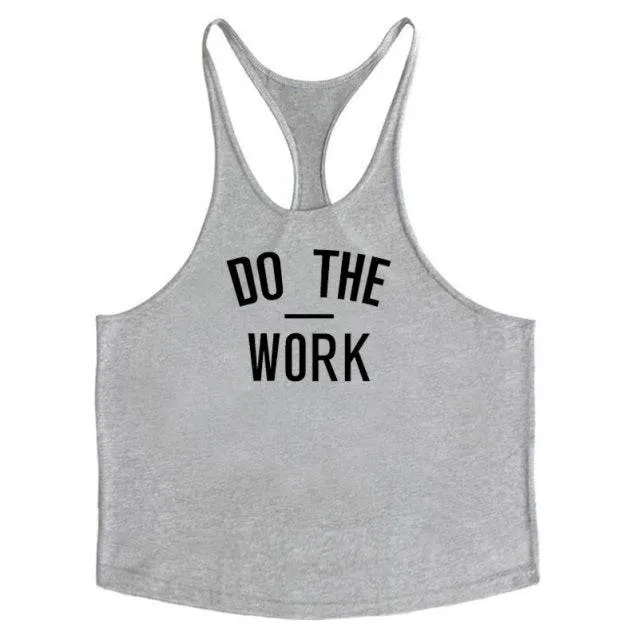 Cotton Sleeveless Shirt Casual Fashion Fitness Stringer Tank Top Men bodybuilding Clothing M-XXL
