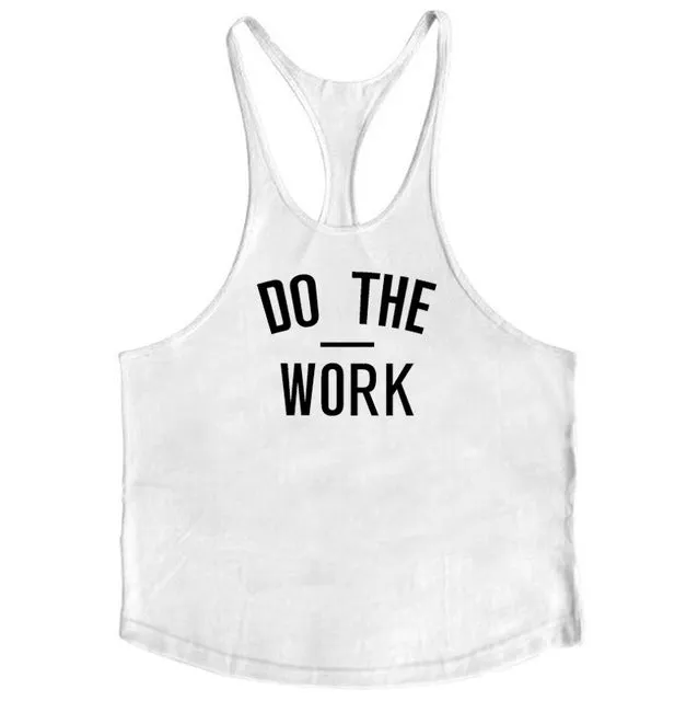 Cotton Sleeveless Shirt Casual Fashion Fitness Stringer Tank Top Men bodybuilding Clothing M-XXL