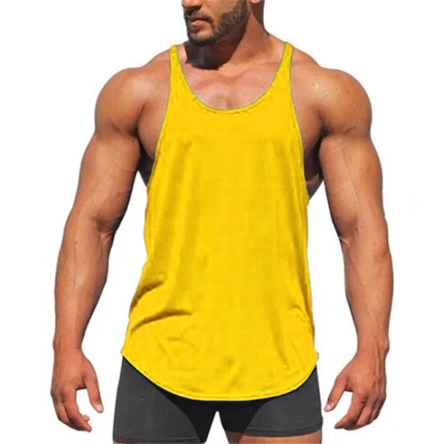 Cotton Sleeveless Shirt Casual Fashion Fitness Stringer Tank Top Men bodybuilding Clothing M-XXL