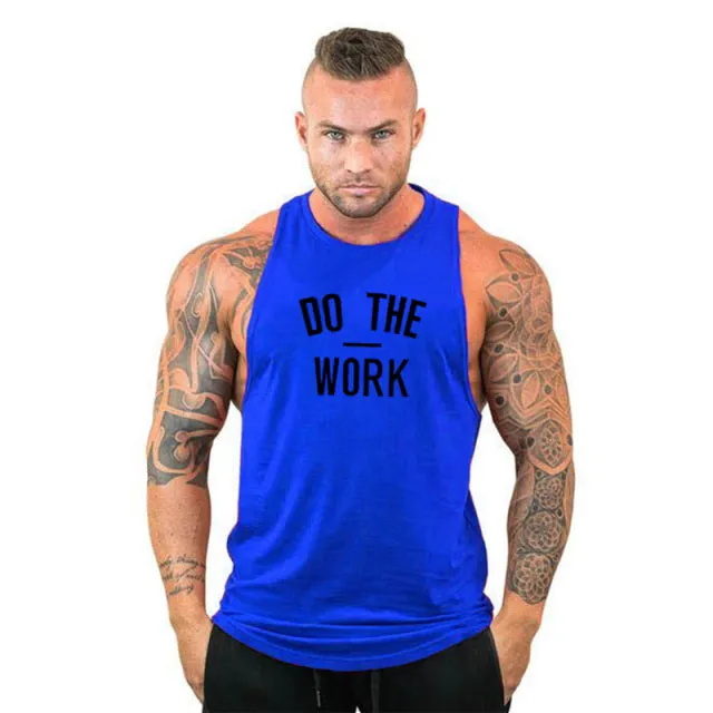 Cotton Sleeveless Shirt Casual Fashion Fitness Stringer Tank Top Men bodybuilding Clothing M-XXL