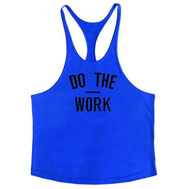 Cotton Sleeveless Shirt Casual Fashion Fitness Stringer Tank Top Men bodybuilding Clothing M-XXL