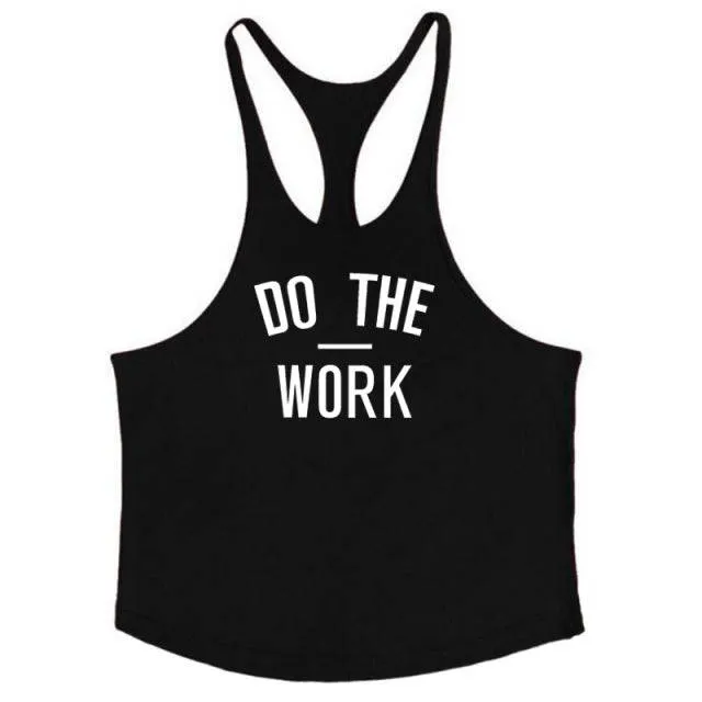 Cotton Sleeveless Shirt Casual Fashion Fitness Stringer Tank Top Men bodybuilding Clothing M-XXL