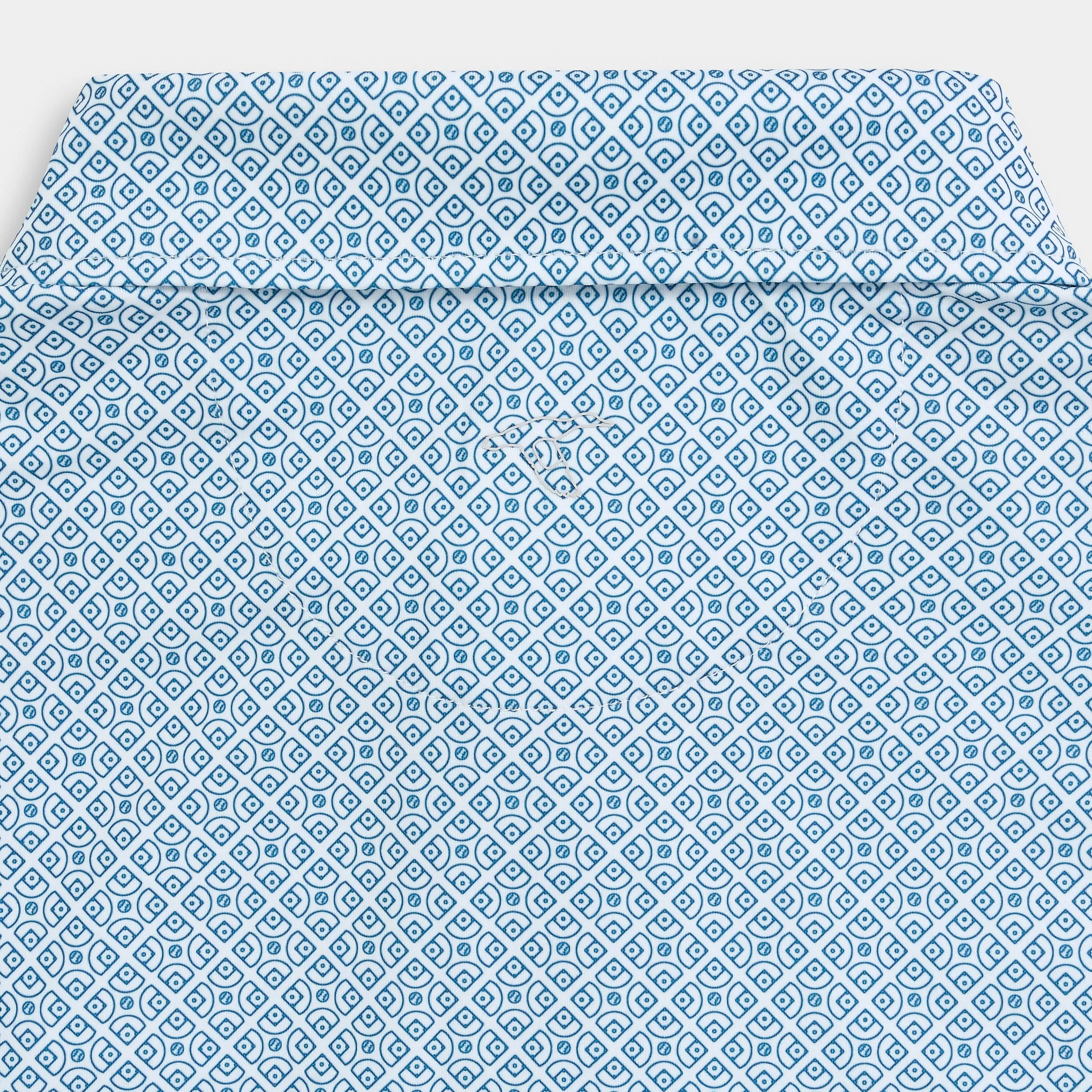 Diamonds Printed Performance Polo