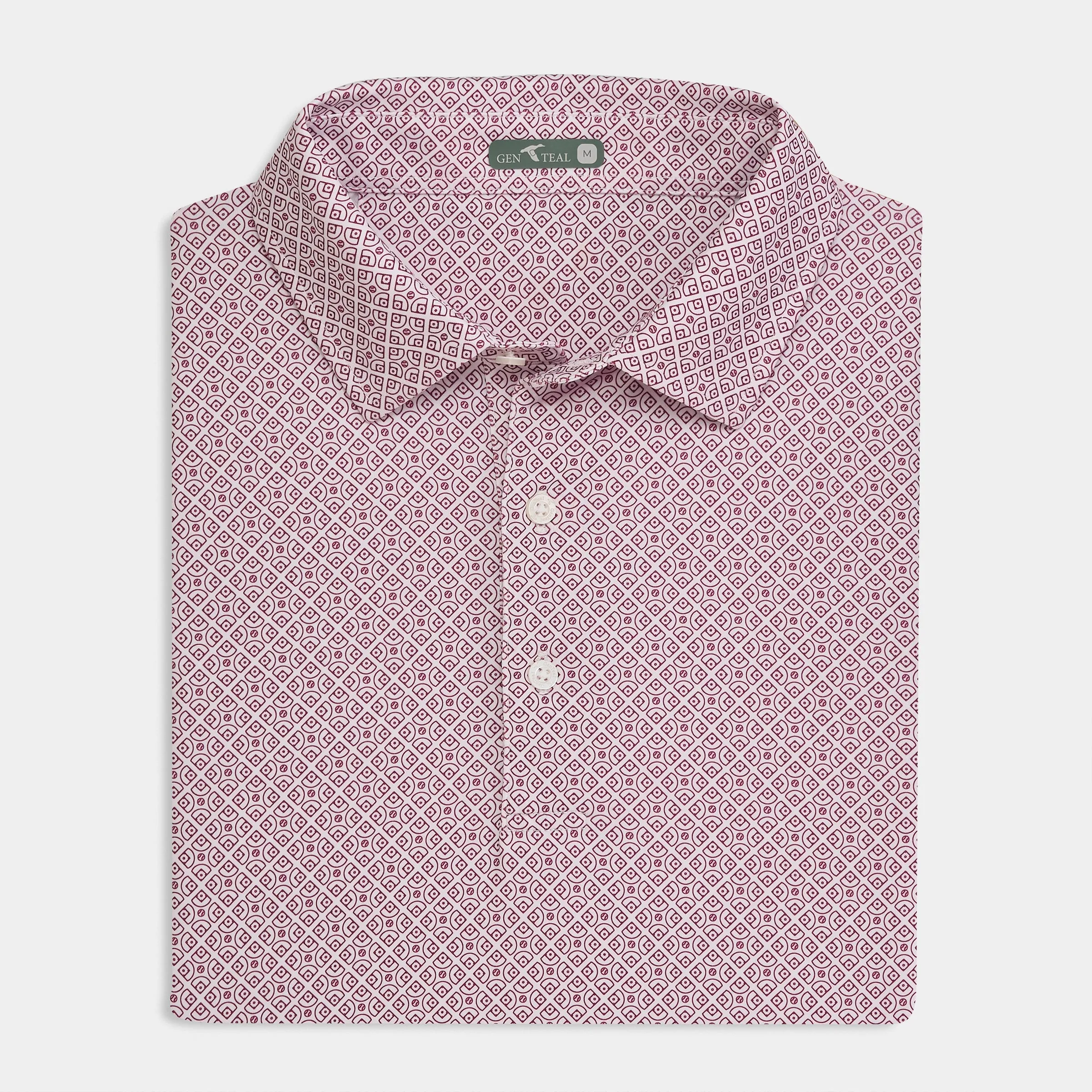 Diamonds Printed Performance Polo