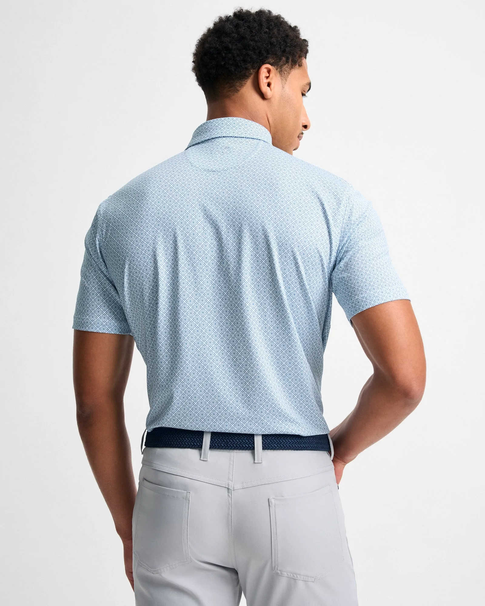 Diamonds Printed Performance Polo