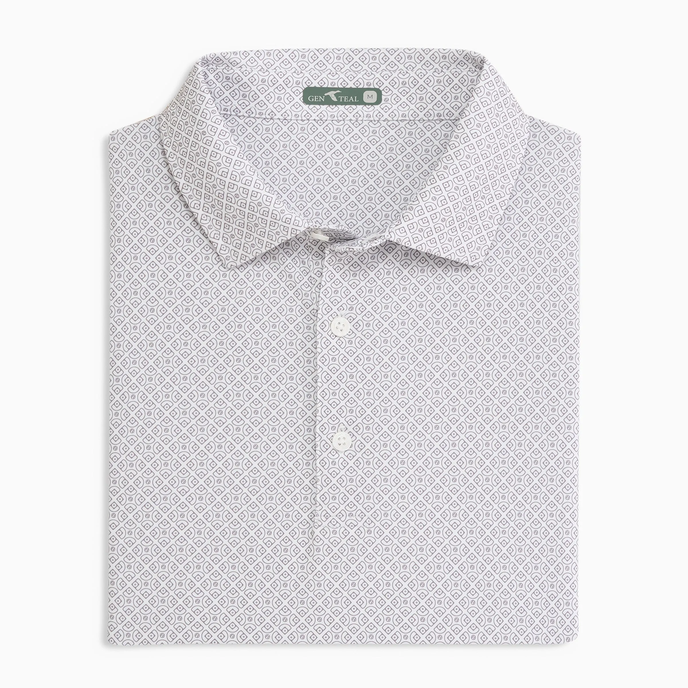 Diamonds Printed Performance Polo