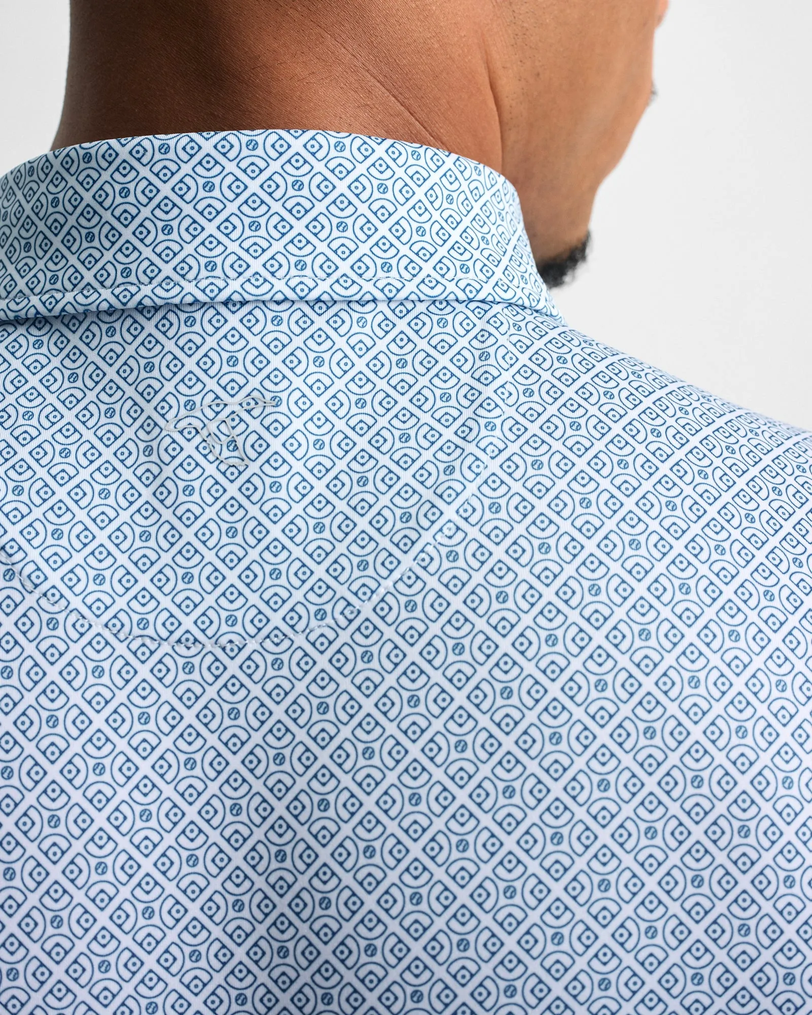 Diamonds Printed Performance Polo