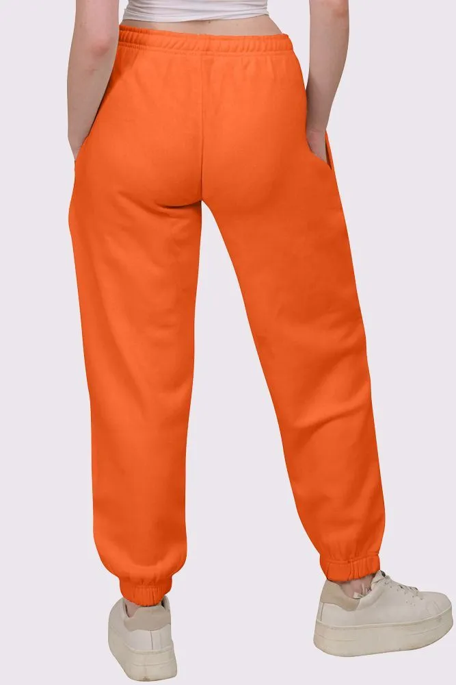 Fleece Full Length Closed Hem Jogging Bottom