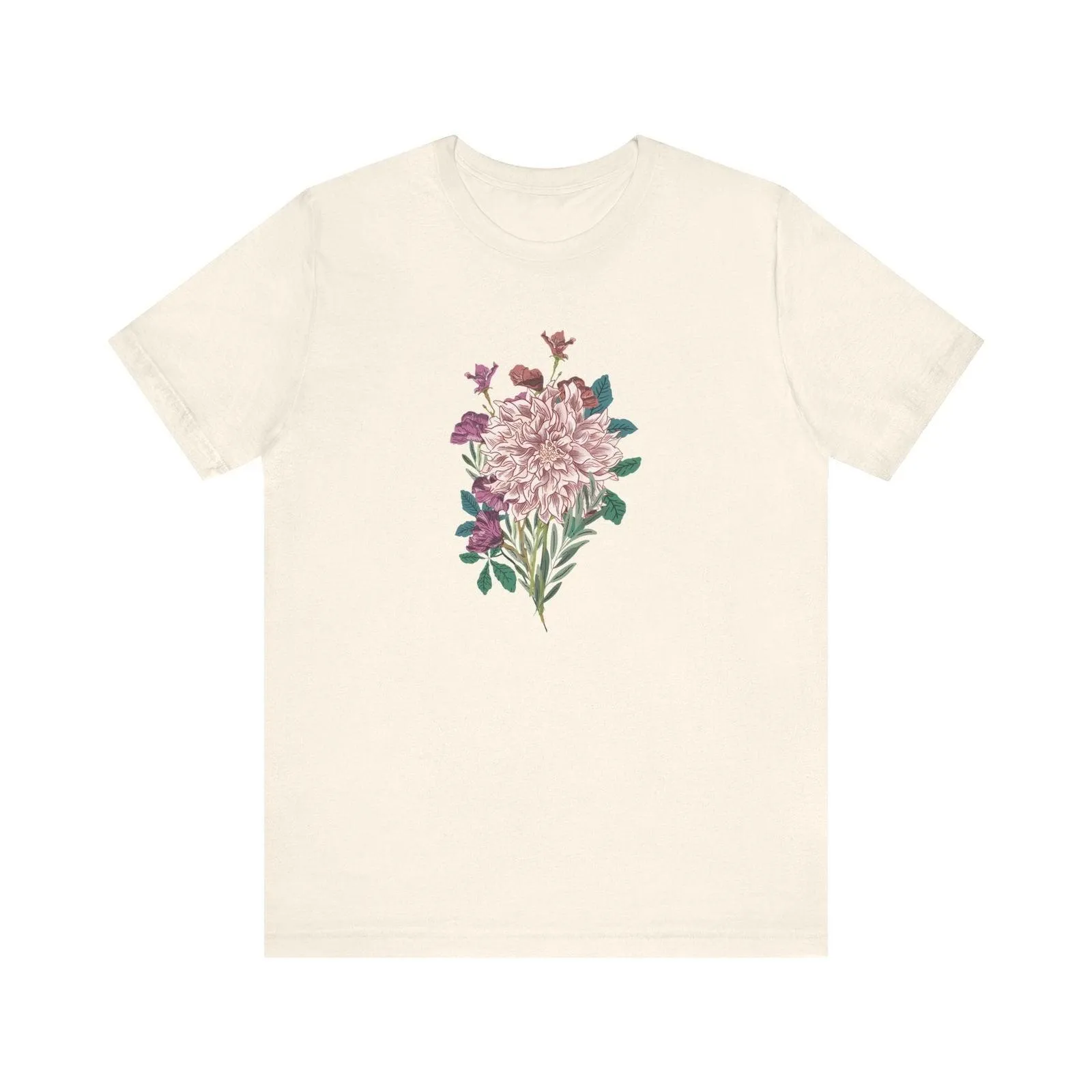 Flower Blossoming Dahlia T Shirt