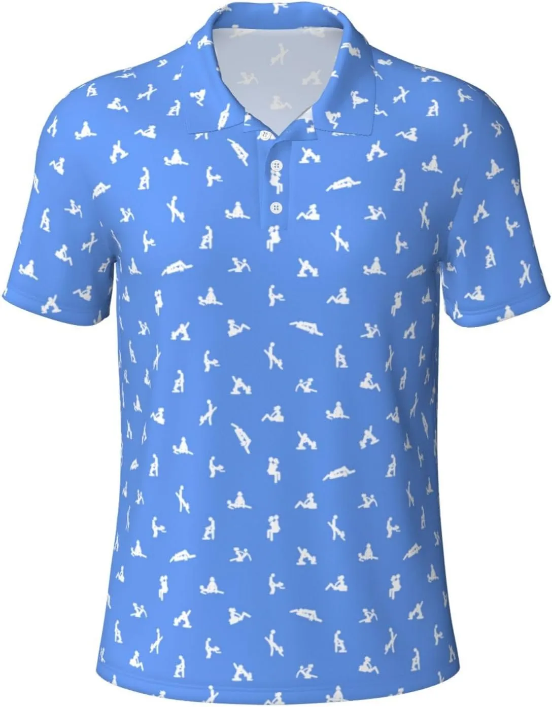 Golf Shirts for Men, Funny Golf Polo Moisture Wicking Dry Fit Short Sleeve