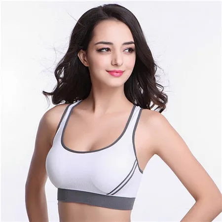 High Stretch Breathable Sports Bra Top Fitness Women Padded