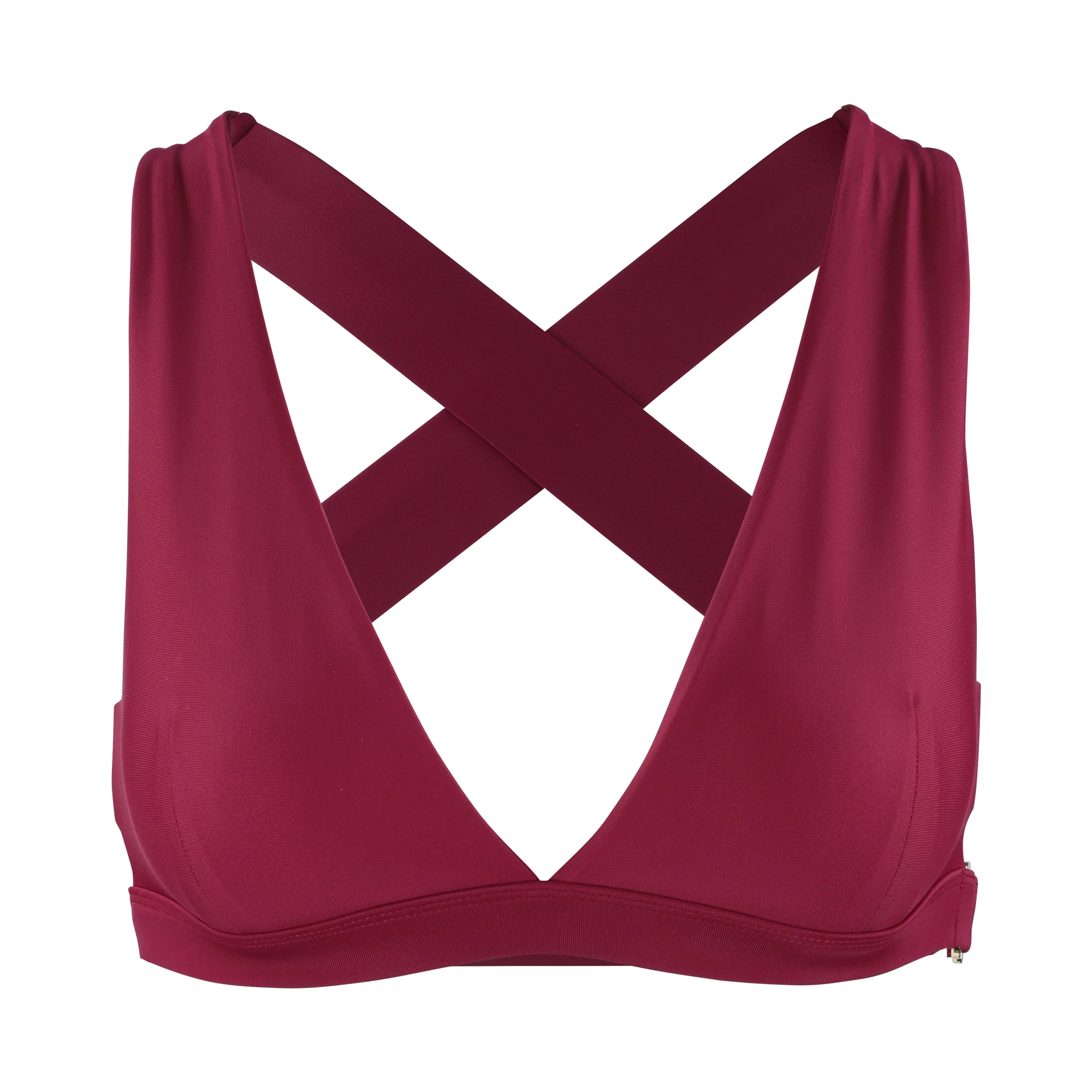 Lilly V 2.0 Push Up Sports Bra | Recycled Nylon | Wine