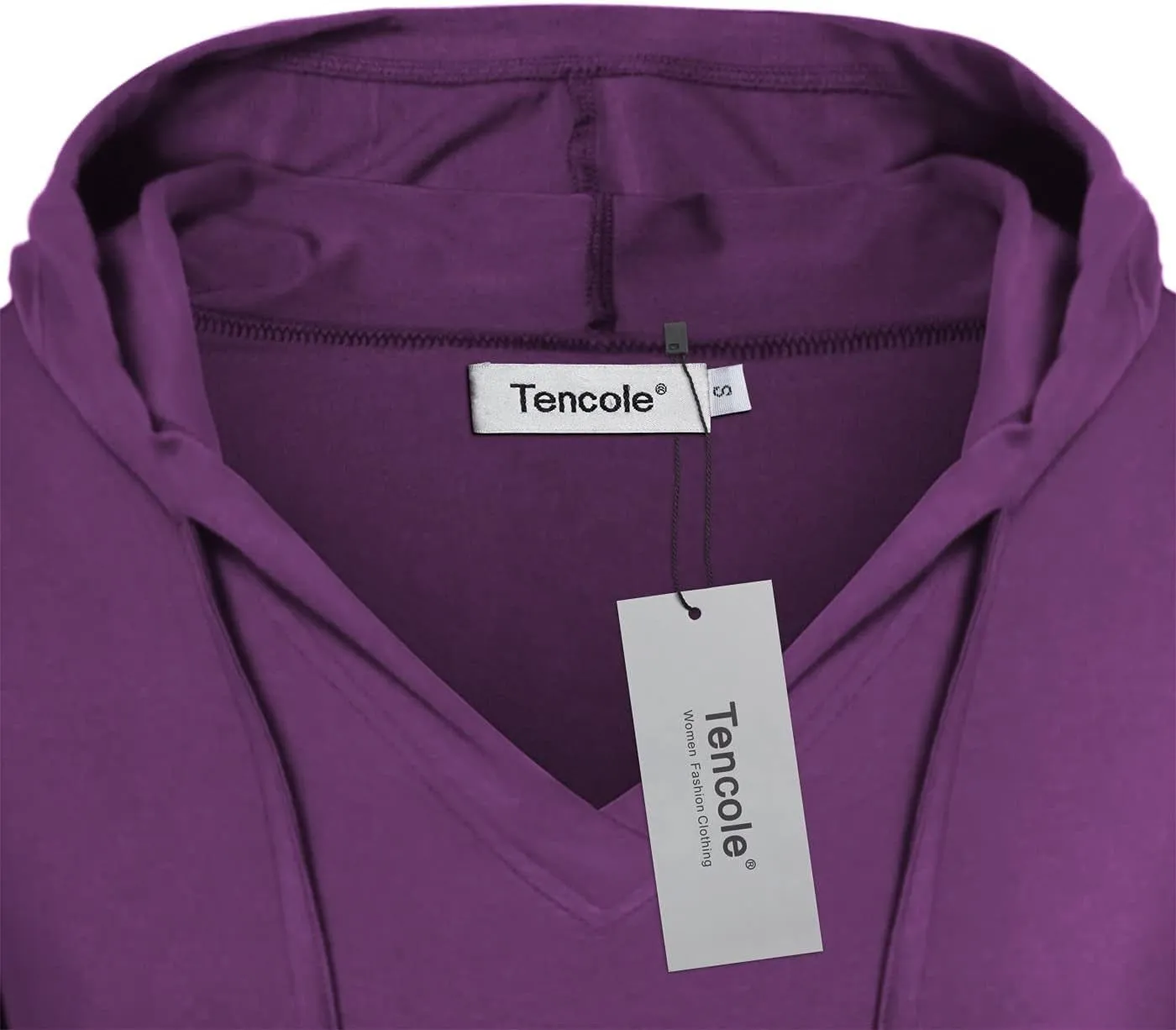 Long Shirts for Women,Womens Flared Hemline Hoodies Long Sleeves Spandex plus Size Tunics Swing Loose Hoody Shirt Tunic Dresses Long Hooded Oversized Sweatshirts for Women Purple