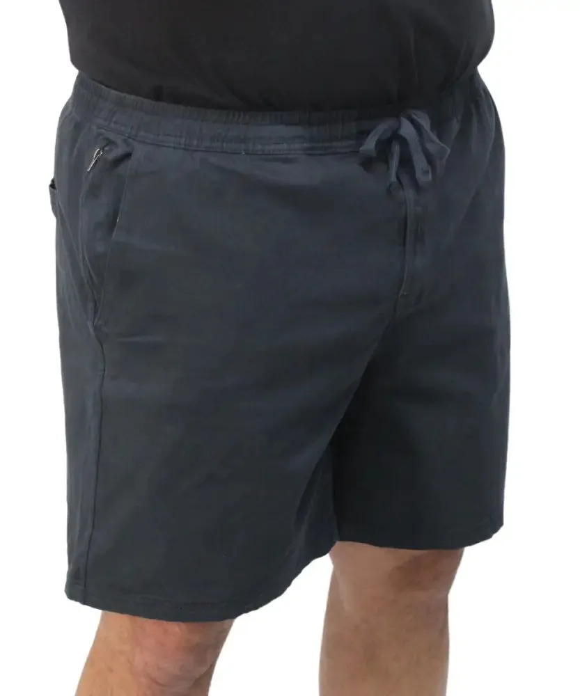 Mens Elasticated Cotton Shorts