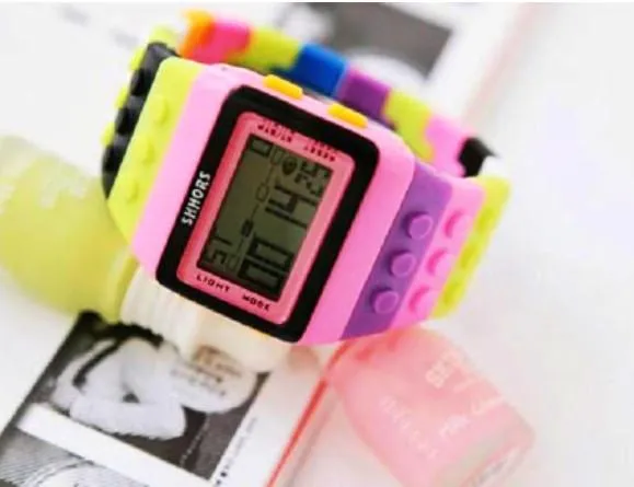 Multi-Colour Brick Watch