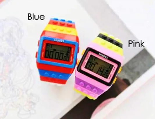 Multi-Colour Brick Watch