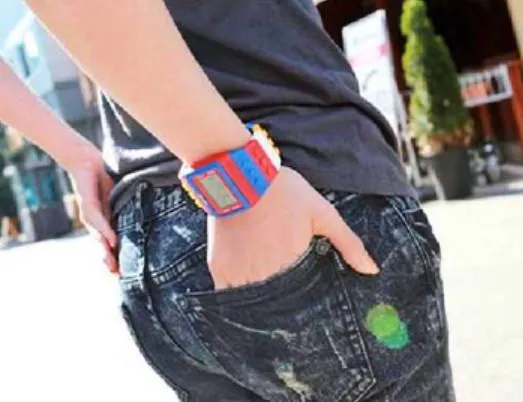 Multi-Colour Brick Watch
