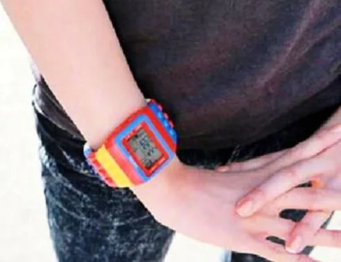 Multi-Colour Brick Watch