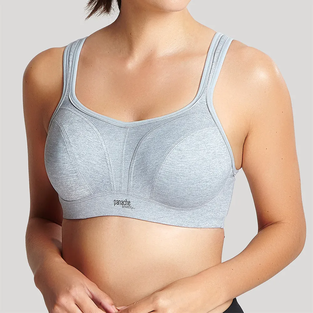 Power Wired Sports Bra Grey Marl