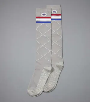 Premier Equine Kids 4 Season Grey Classic Check Socks 2 Pairs