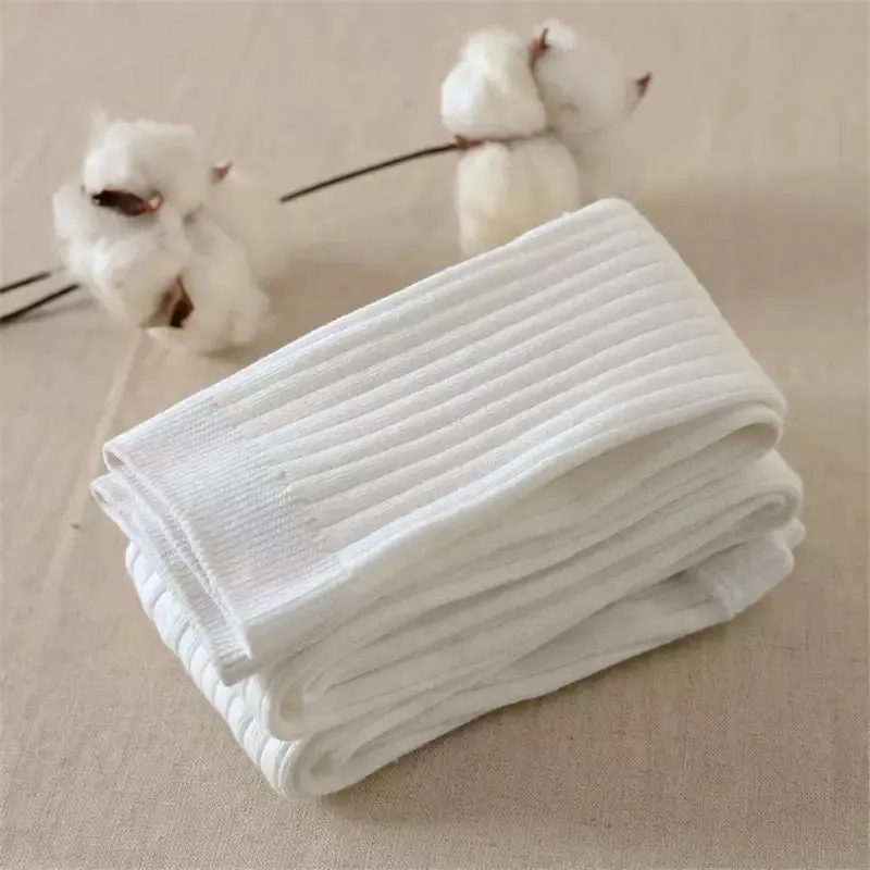 Ribbed Leggings - White