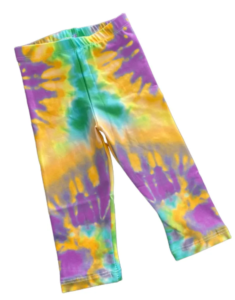 Spandex Leggings Youth - Tie Dye Swirls