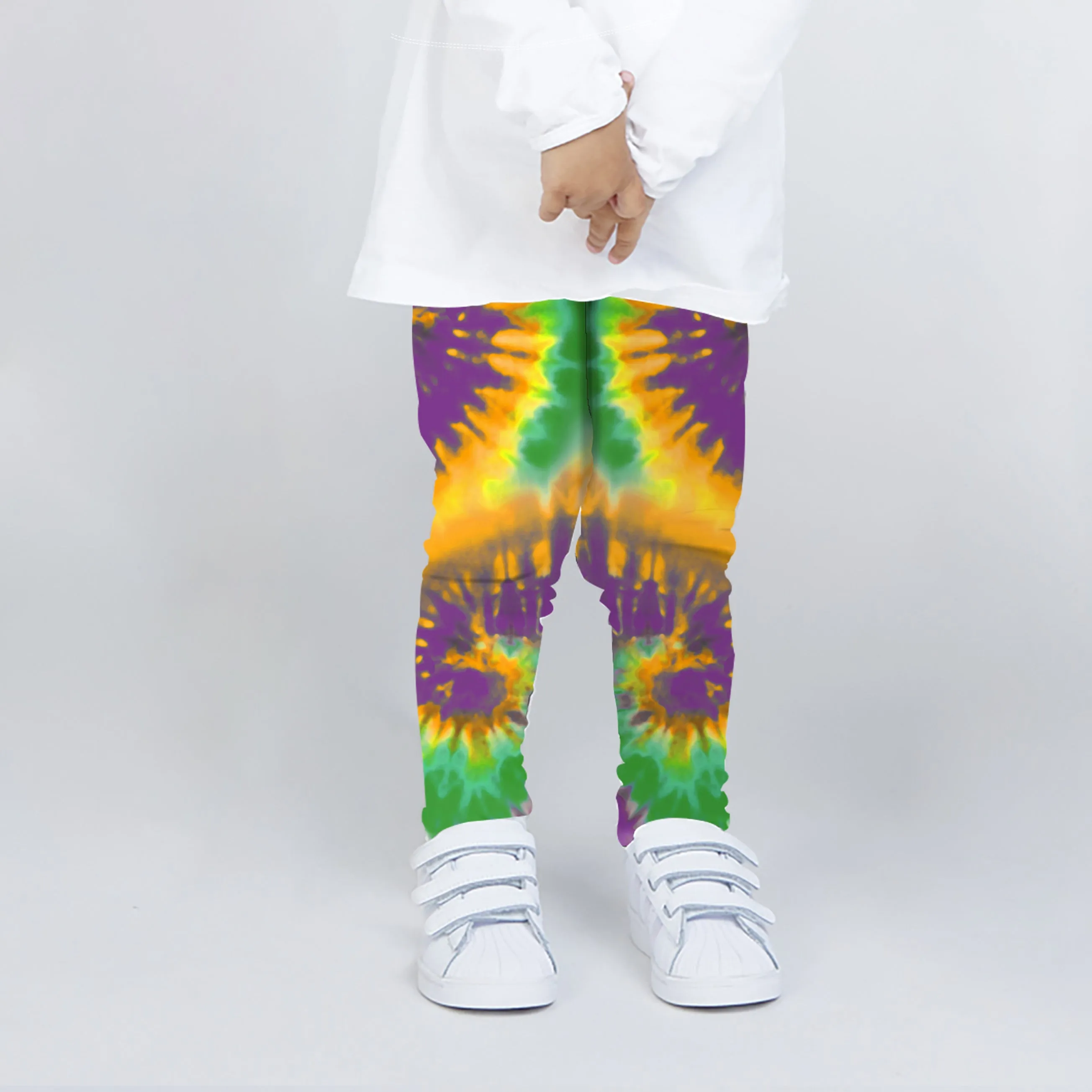 Spandex Leggings Youth - Tie Dye Swirls