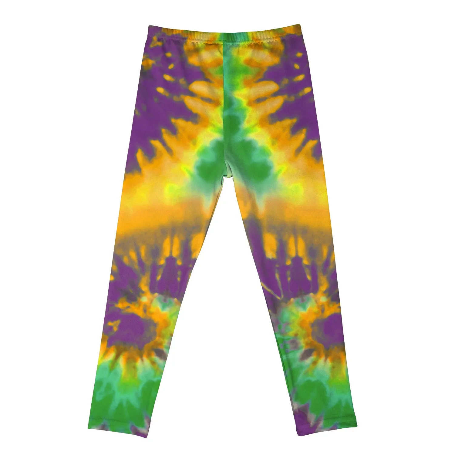 Spandex Leggings Youth - Tie Dye Swirls