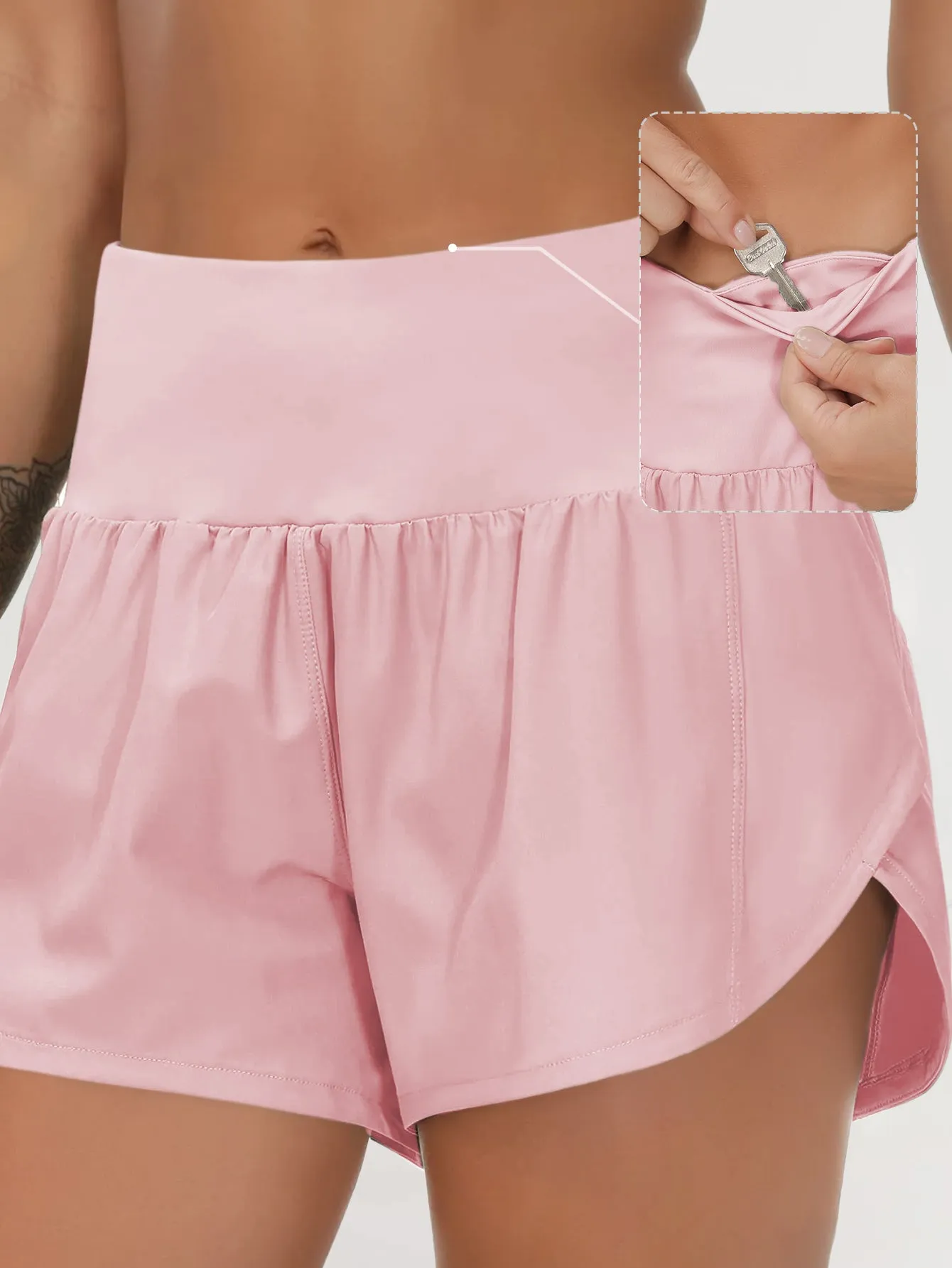 Waistband Pocket Quick-Dry Shorts