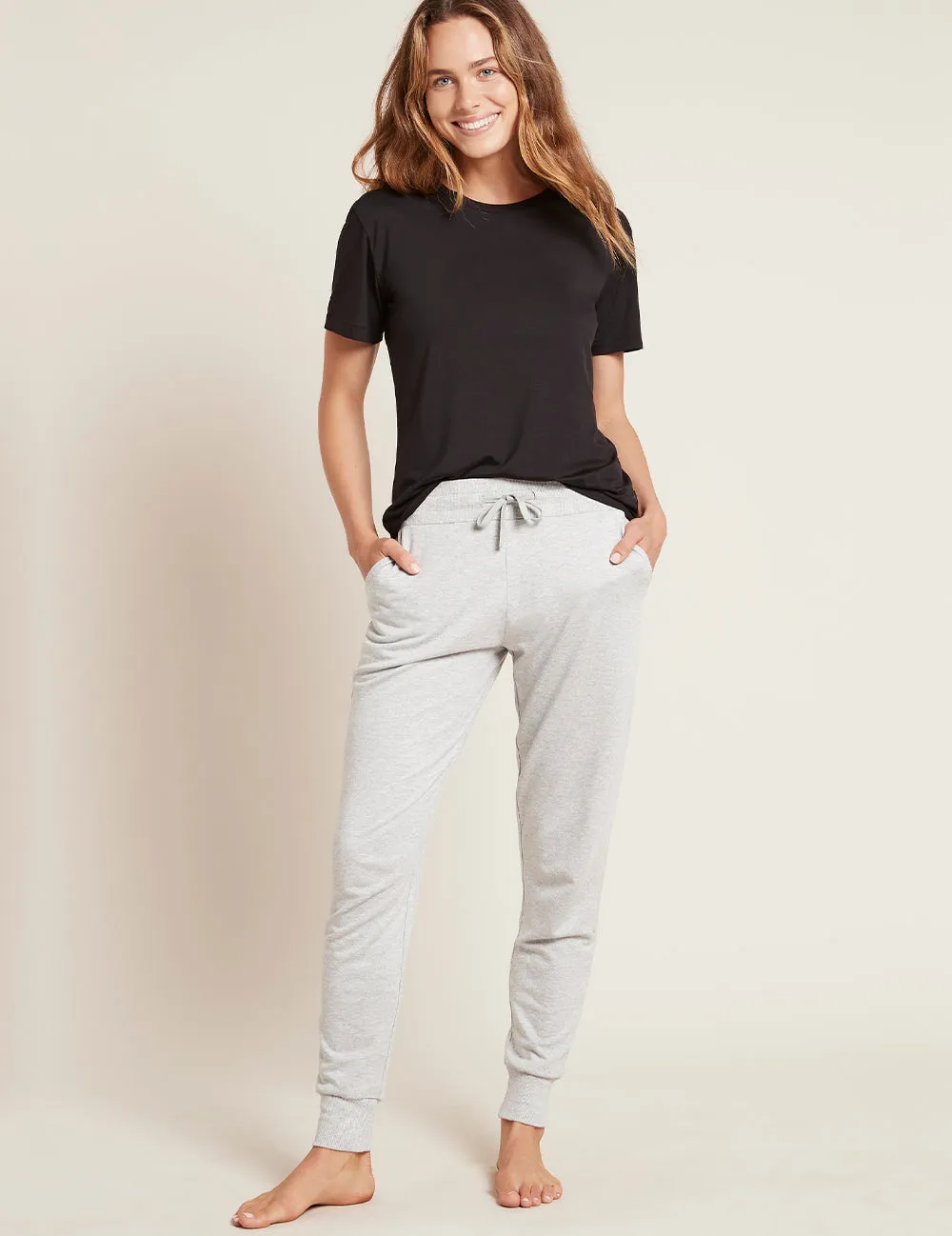 Women's Lightweight Joggers - Grey Marl