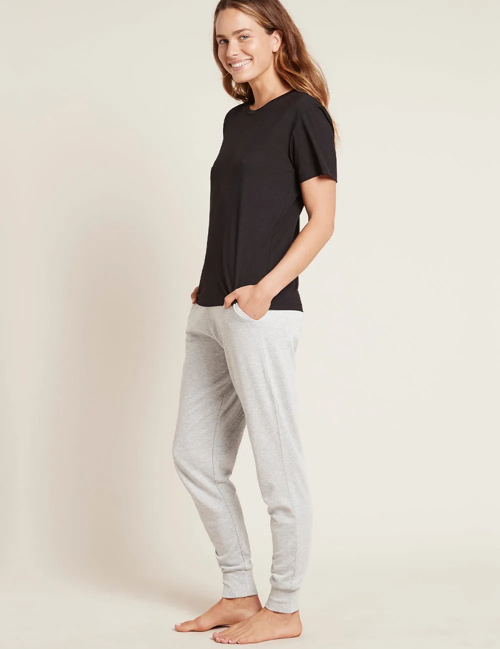 Women's Lightweight Joggers - Grey Marl