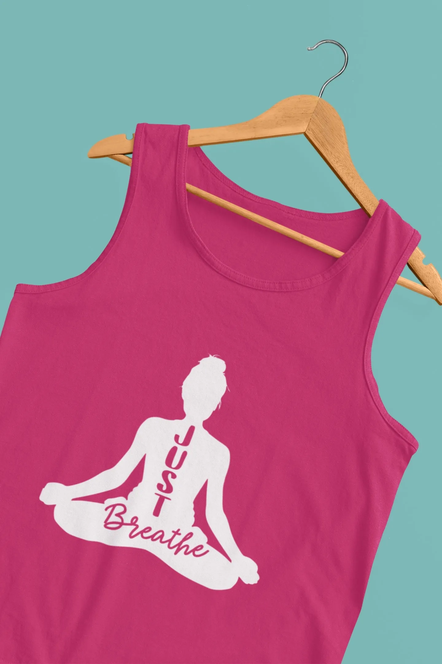 Women's Tank Top : Just Breathe